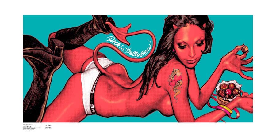 Evil Valentine” Silk Screen Print | EROSTIKA - Rockin'Jelly Bean