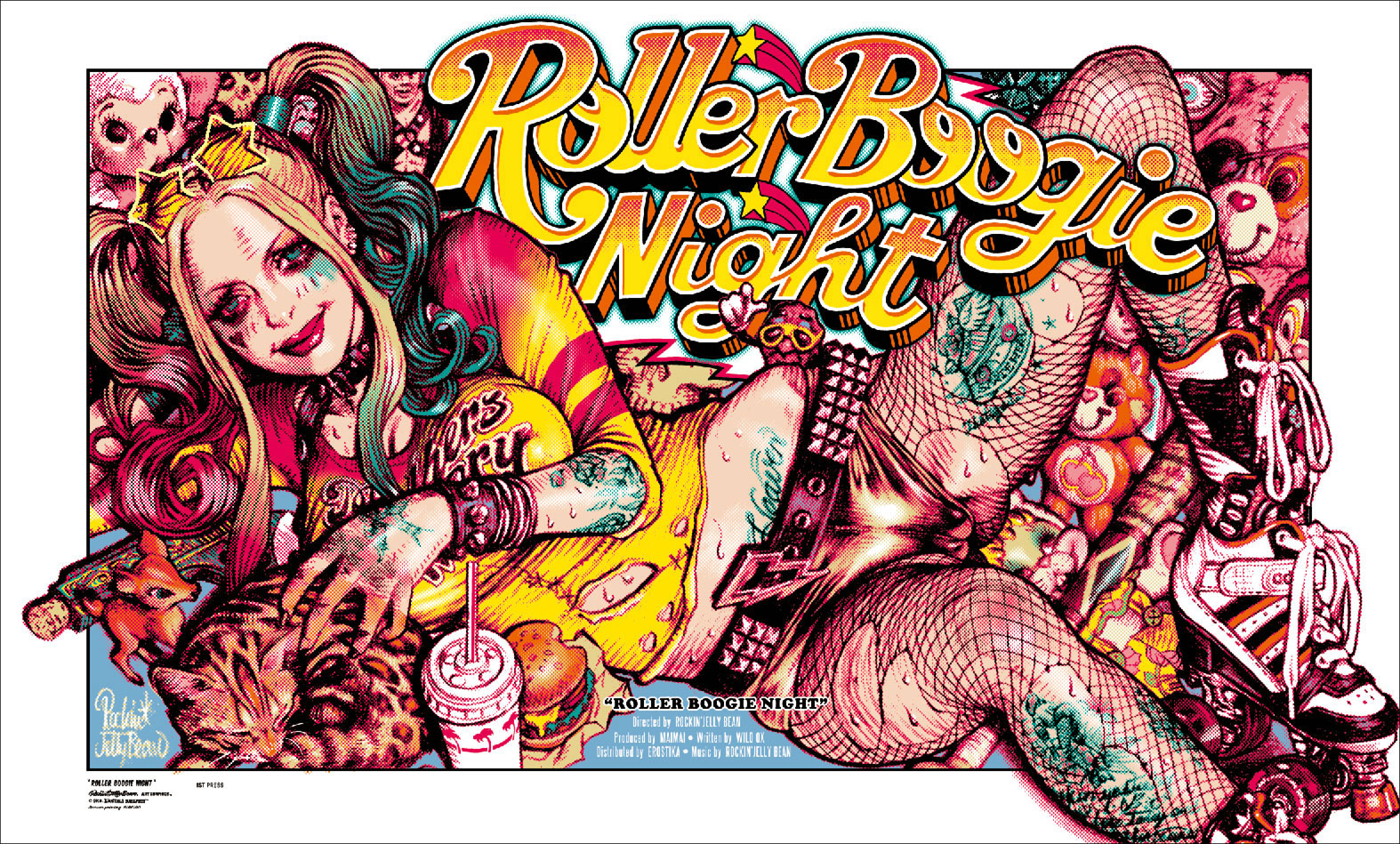 Roller Boogie Night” Merchandise | EROSTIKA - Rockin'Jelly Bean