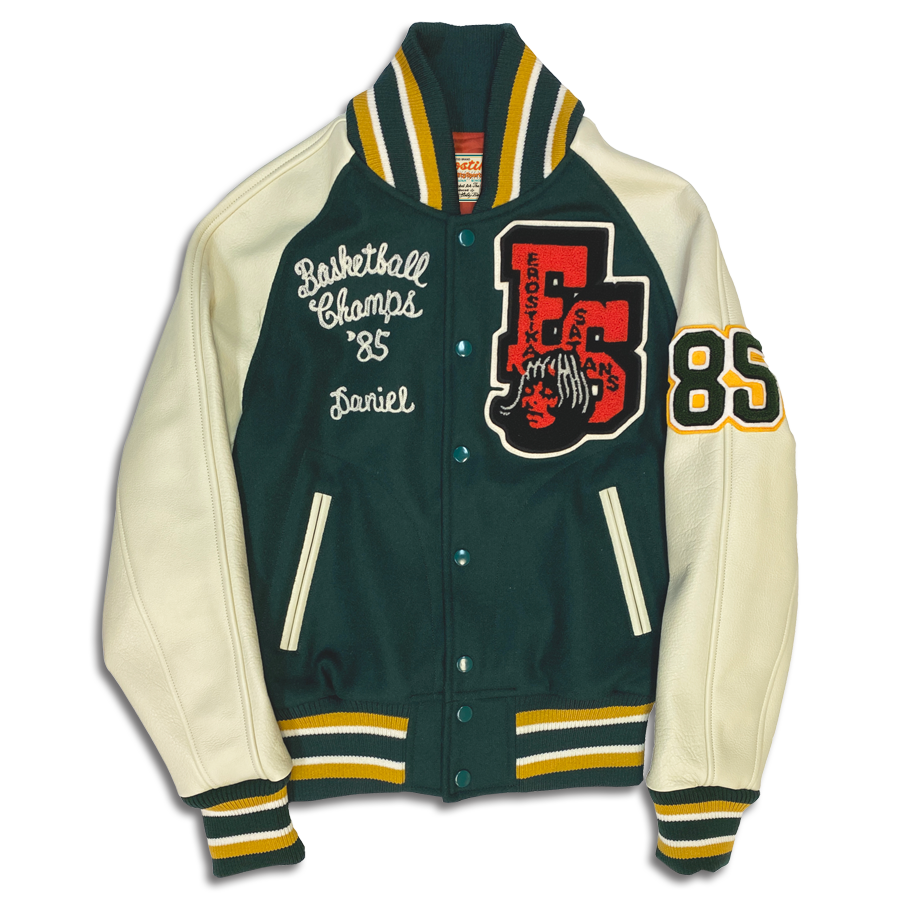 The first Rockin'Jelly Bean designed Varsity Jacket | EROSTIKA